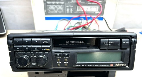 VINTAGE PIONEER KEH-6000 RDSR RADIO PULL OUT CASSETTE PLAYER WITH USER MANUAL - Picture 11 of 13