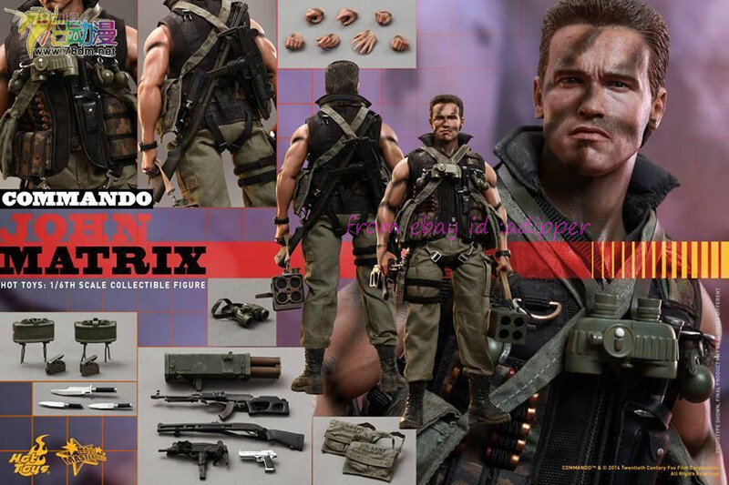 Hot Toys Mms276 1/6 Commando John Matrix Arnold Schwarzenegger