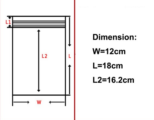 Lotto Sacchettini plastica chiusura ZIP Trasparente bag pochon borsa t - Bild 8 von 14
