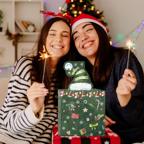 Caja de dinero con forma de feliz Navidad para fiestas de regalos en efectivo - Imagen 3 de 7