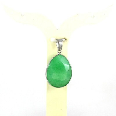 Gemstone Pendant Natural Green Zed Gemstone Handmade Fashion Antique Jewelry