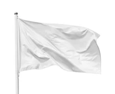 3x5 White Solid Indoor Outdoor Sublimation Blank Flag Banner Brass Gourmet