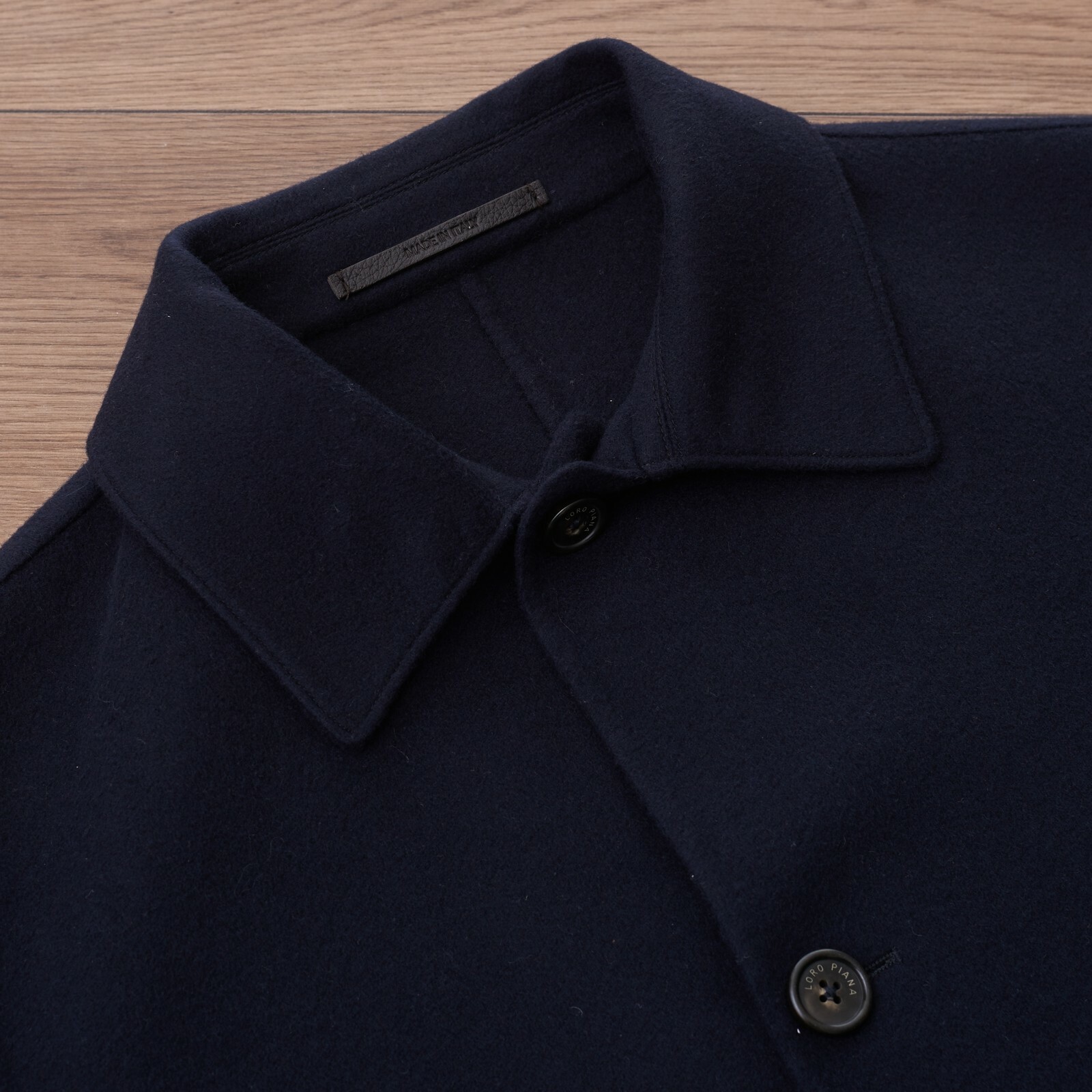 LORO PIANA 6895$ Navy Blue Supersoft Cashmere Long Coat image 7