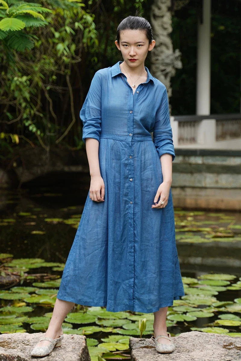 One piece long cotton cheap dresses