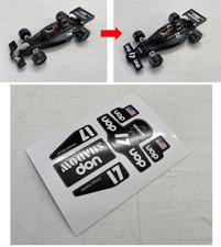 STICKERS POUR SHADOW DN1 FORMULE 1 CORGI 1/36eme NO DECAL AUTOCOLLANT DCS052