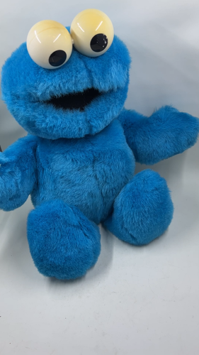 Talking Tickle Me Cookie Monster Plush by Tyco 13" Vintage 1997 - Video 1 of 1