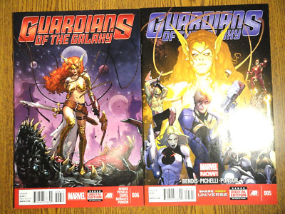 Guardians of the Galaxy #5 6 Run Set 2 Ausgaben 1st Angela Marvel Lot MCU Spawn