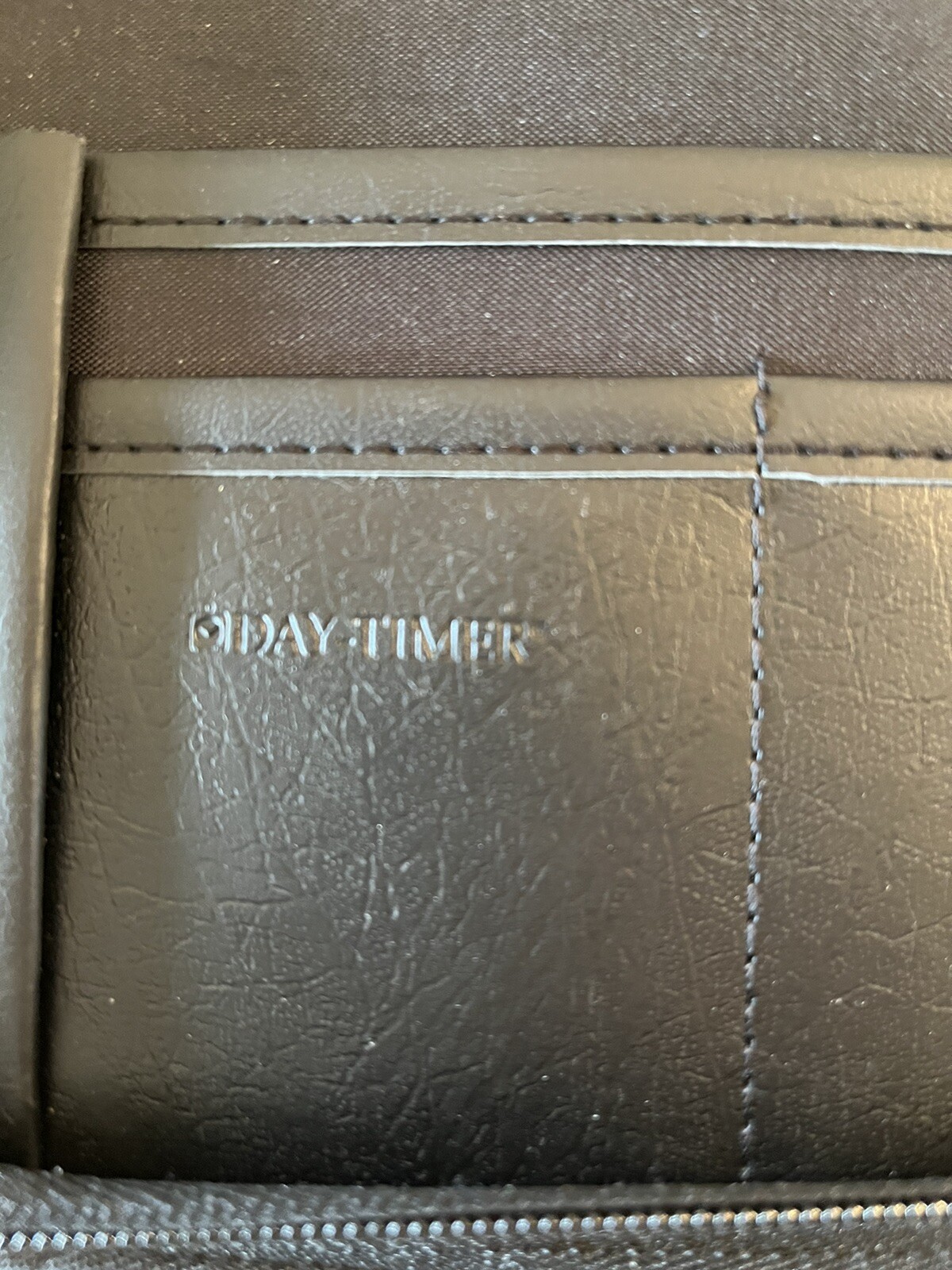DayTimer Black Zippered Pocket Size Planner Cover Organizer eBay