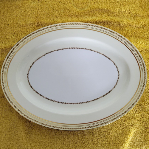 Grand plat de service ovale Noritake Fine China Caliban motif 3733