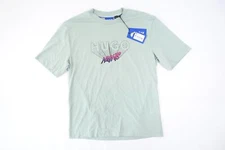 HUGO BOSS NASSOME LIGHT GREEN SMALL NIGHTS PALM ART LOGO TEE TSHIRT MENS DEFECT
