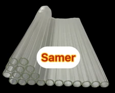 (12 Pack) 12 Inch Clear Pyrex Glass Blowing Tube 12mm OD 8mm ID 2mm Thick Wall