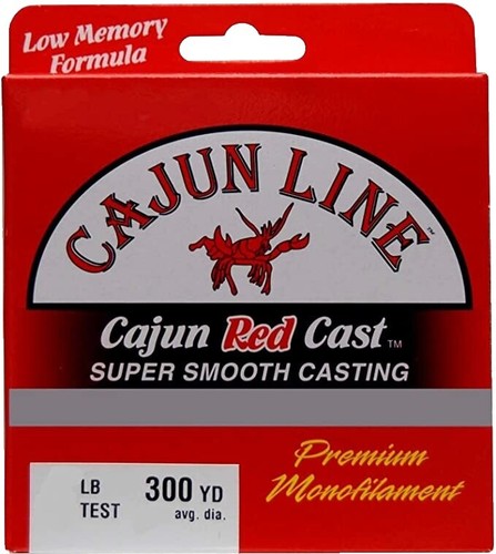 6lb red mono fishing line Red Mono Fishing Line 300yd Cajun Red Cast Monofilament