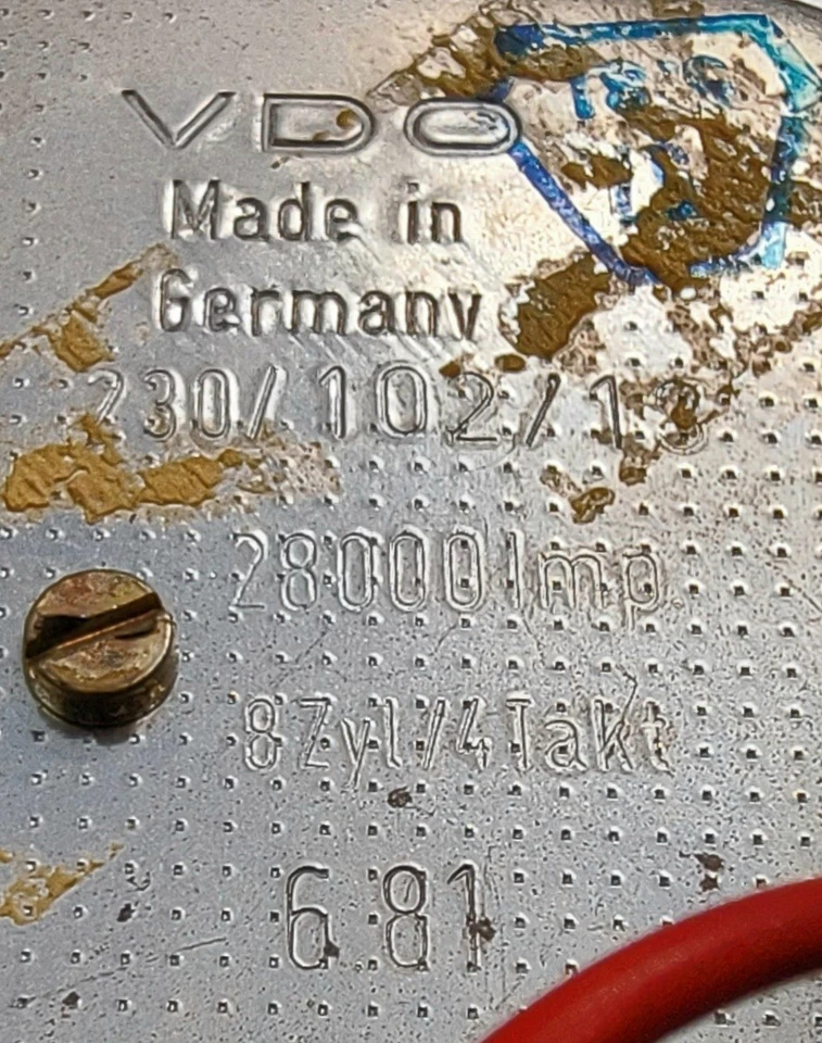 1981 MERCEDES BENZ R107/560SL/500SL USED INSTRUMENT CLUSTER P#87001021 - Image 4 of 4