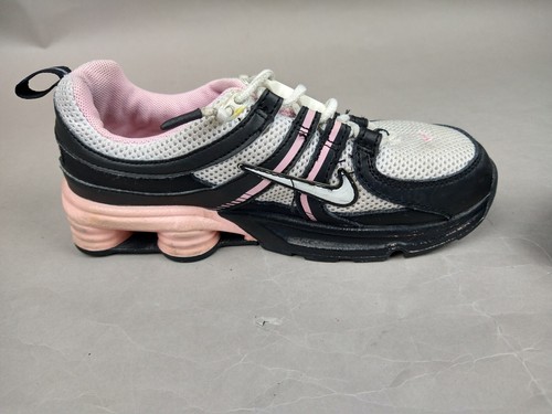 Nike Youth Shox Athletic Sneaker-- Size 1.5Y White Pink Magnetic Laces - Picture 6 of 13