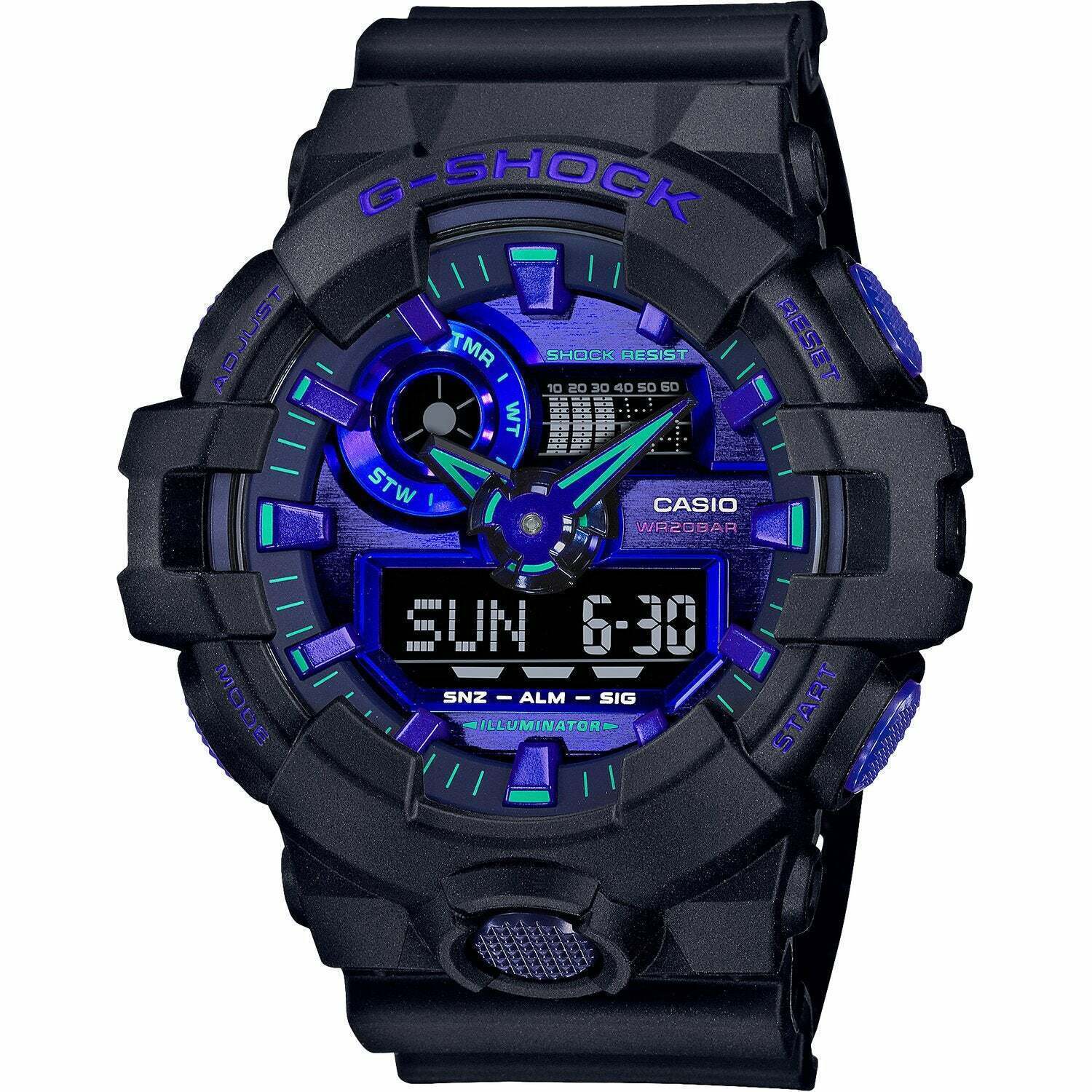 【関東配送相談可能】PX-760BK CASIO Casio G-Shock GA700VB-1A 57.5x53.4mm Black Resin Case with Black