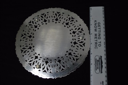 De colección: Trivet perforado placa de plata hecha a mano William Adams. (F) Italia - Imagen 6 de 7