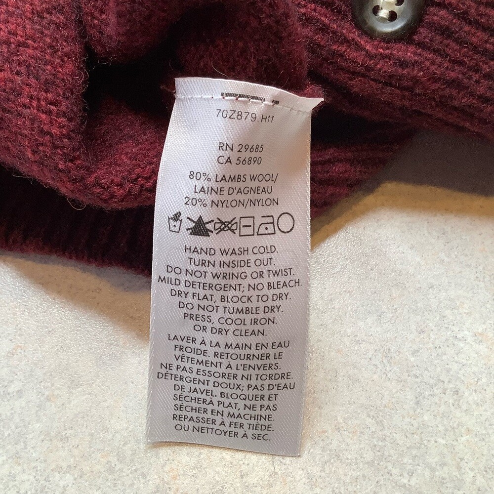 Pendleton Lambs Wool Long Button Down Cardigan XS… - image 5