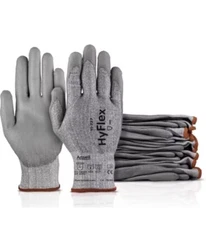 Ansell HYFLEX 11-727 Cut Resistant Nylon/ Industrial Gloves Size10. (12 Pairs)