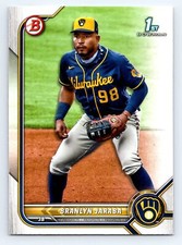 2022 Bowman #BP-15 Branlyn Jaraba Prospects Milwaukee Brewers