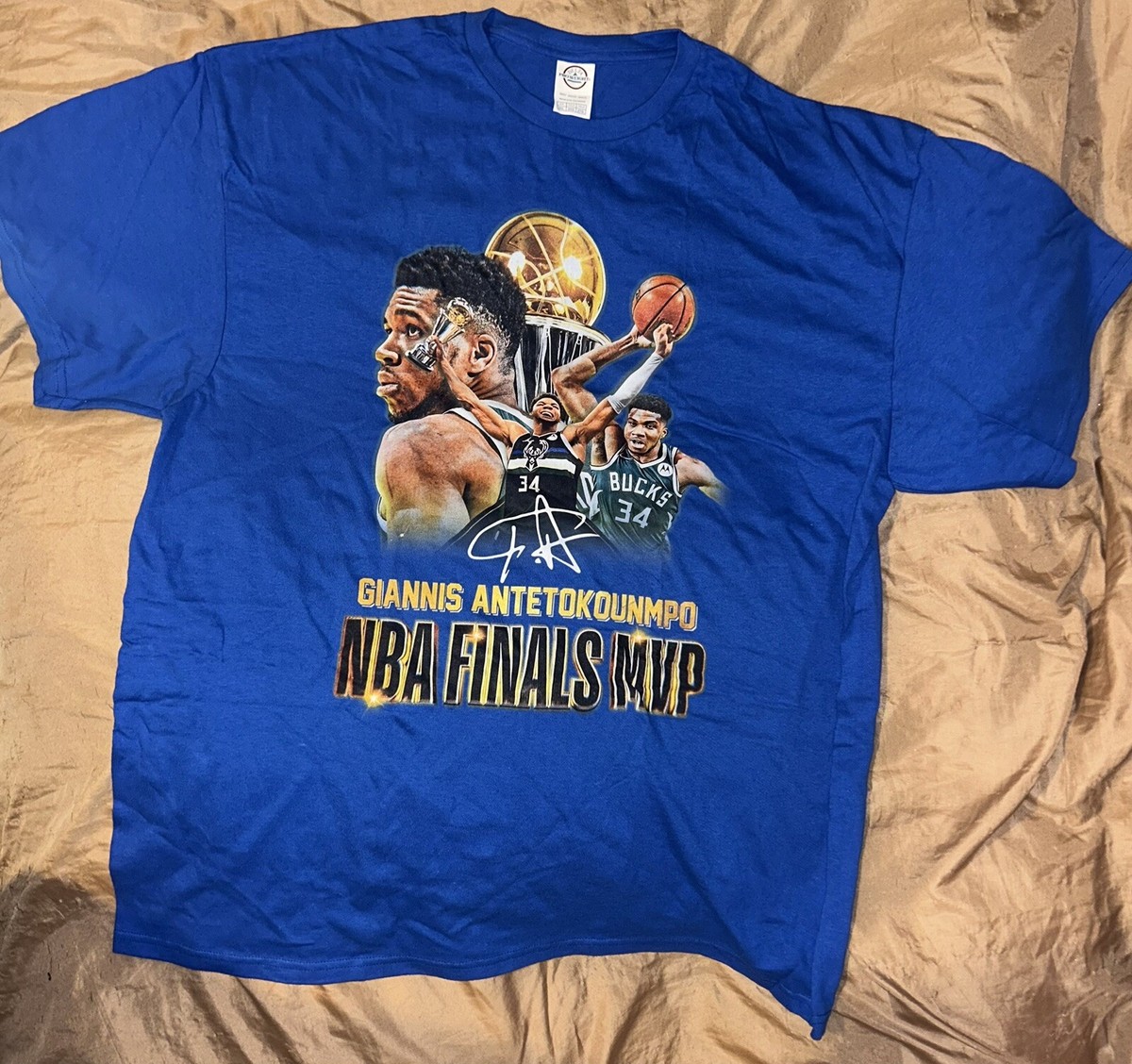 Giannis Antetokounmpo NBA Finals MVP Adult Sz 2xl T-shirt