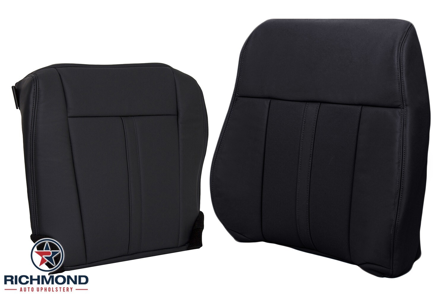 20152017 Lincoln Navigator Driver/Passenger Complete Leather Seat Covers Black eBay