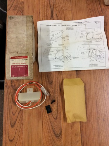NOS 1973 73 Olds Cutlass Glove Box Lamp Kit GM Hurst 442 983382 Oldsmobile - Picture 1 of 5