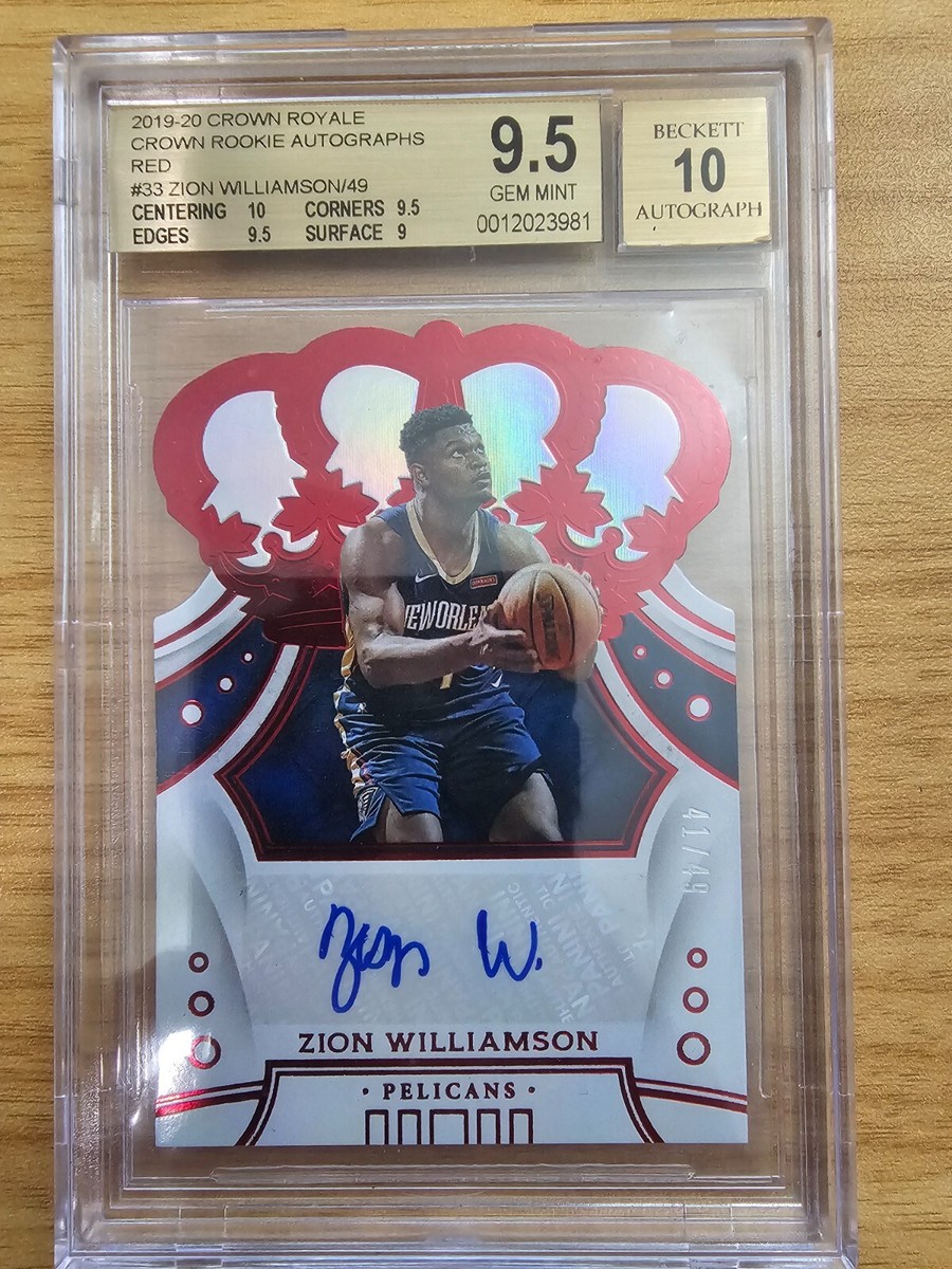 2019-20 Panini Crown Royale - Crown Autographs Rookies Zion