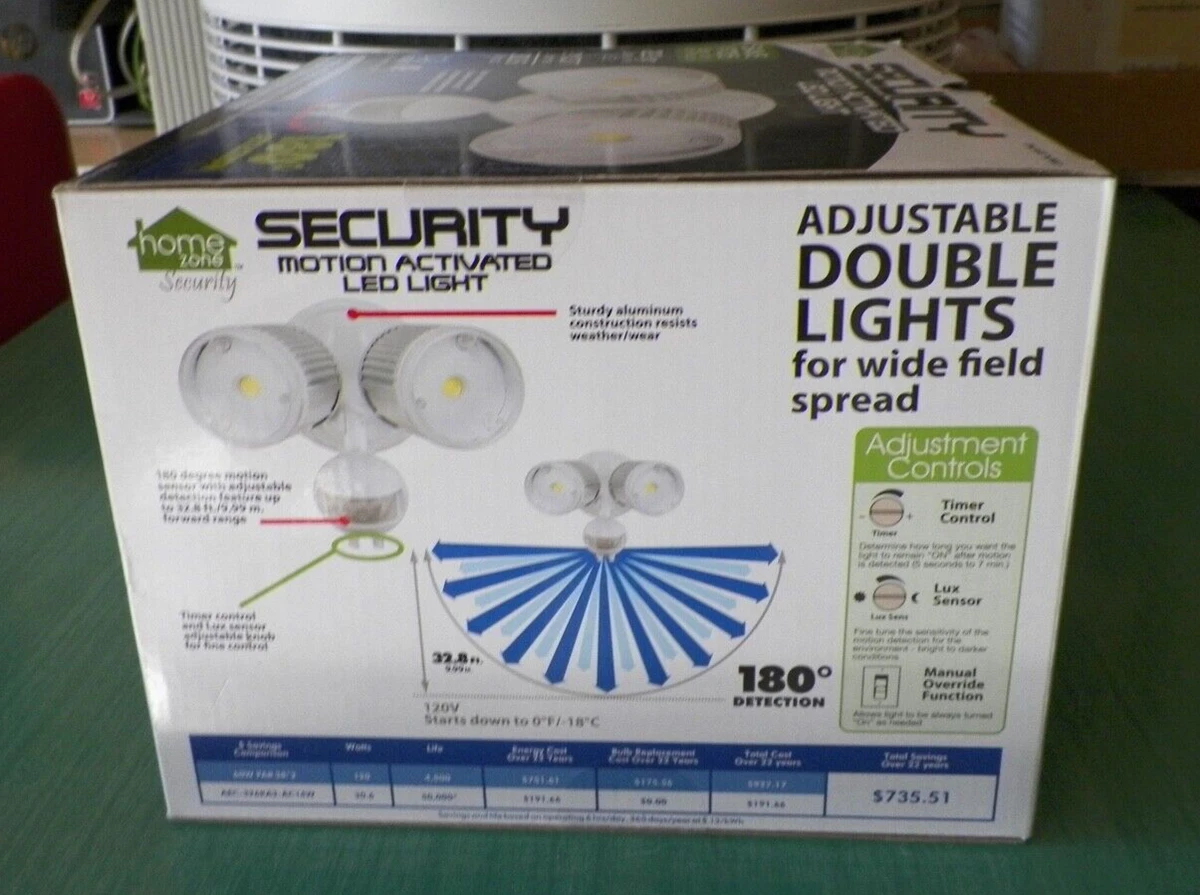 SECURITY MOTION ACTIVATED LED LIGHT - 767697 - 180 Degree 