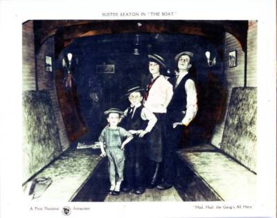 The Boat Lobby Card Sybil Seely Buster Keaton 1921 Old Movie Photo