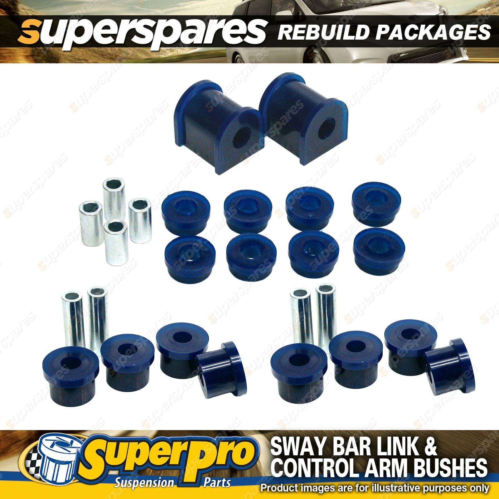 Rear SuperPro Control Arm Sway Bar Bush Kit for Holden Commodore VT VY