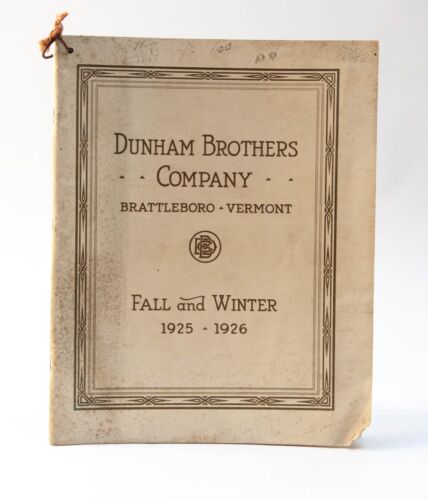 1925 Antique SHOE Catalog DUNHAM BROTHERS Brattleboro Vermont , Foot Rest & More - Picture 1 of 15