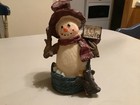Lot Of 4 Snowmen Figurines Resin and Ceramic — photo 4