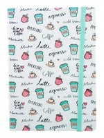 Notizbuch Mit Radiergummi, Kawa Coffee, Liniert, B6 (17,5 X 8,5 Cm), 80 Blatt