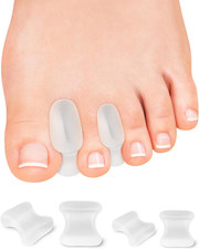 12 Pack Gel Toe Separators, Bunion Toe Spacers with 2 Sizes for Women Men Toe Pa
