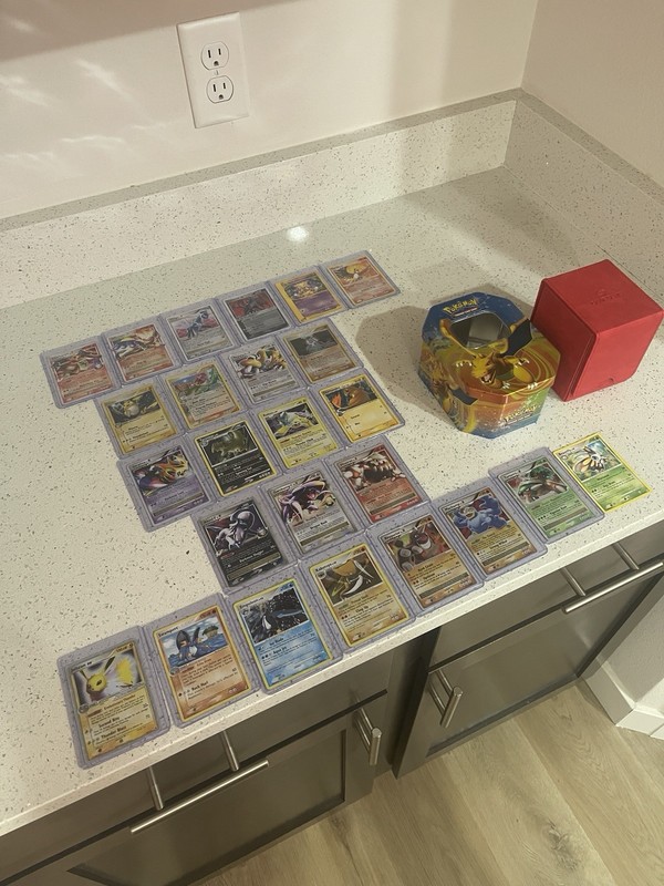 Complete pokemon Set Including Card Case And Tin