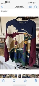 ￼ NWOT Vintage Cotton Golf Sweater Size Medium Unisex ￼