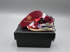 3D Mini Sneaker Keychain, Basketball Sneaker Collectible, Box Options 1/6 Scale