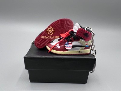 3D Mini Sneaker Keychain, Basketball Sneaker Collectible, Box Options 1/6 Scale