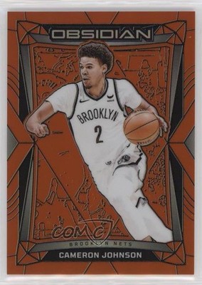 2023 Panini Obsidian Electric Etch Orange Flood 22/99 Cameron Johnson #65 1s10