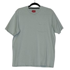 Supreme light blue short sleeves pocket tee size Medium