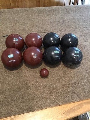 VINTAGE Rare I.T.C. Bergamo Akron Bocce Ball Set Made in Italy