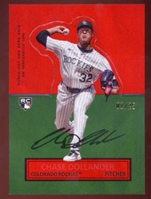Chase Dollander 2025 Archives Stand Up Rookie #64SU-7 Serial #d 1/25 Rockies