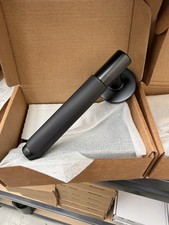 Door Handle Set Black knurled. Corona Premium