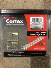 Cortex Hidden Fastening System for Trex Enhance 2-1/2 inch Screw Foggy Wharf.