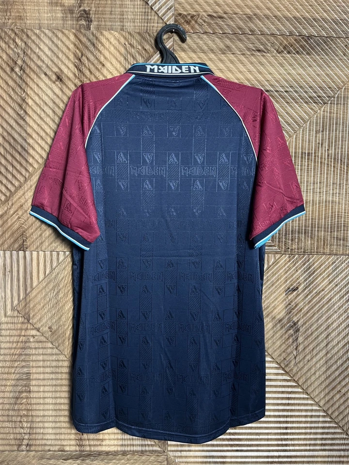 West Ham United Jersey 1999 2001 Iron Maiden Size XL Reissue Shirt Football - Image 2 of 4