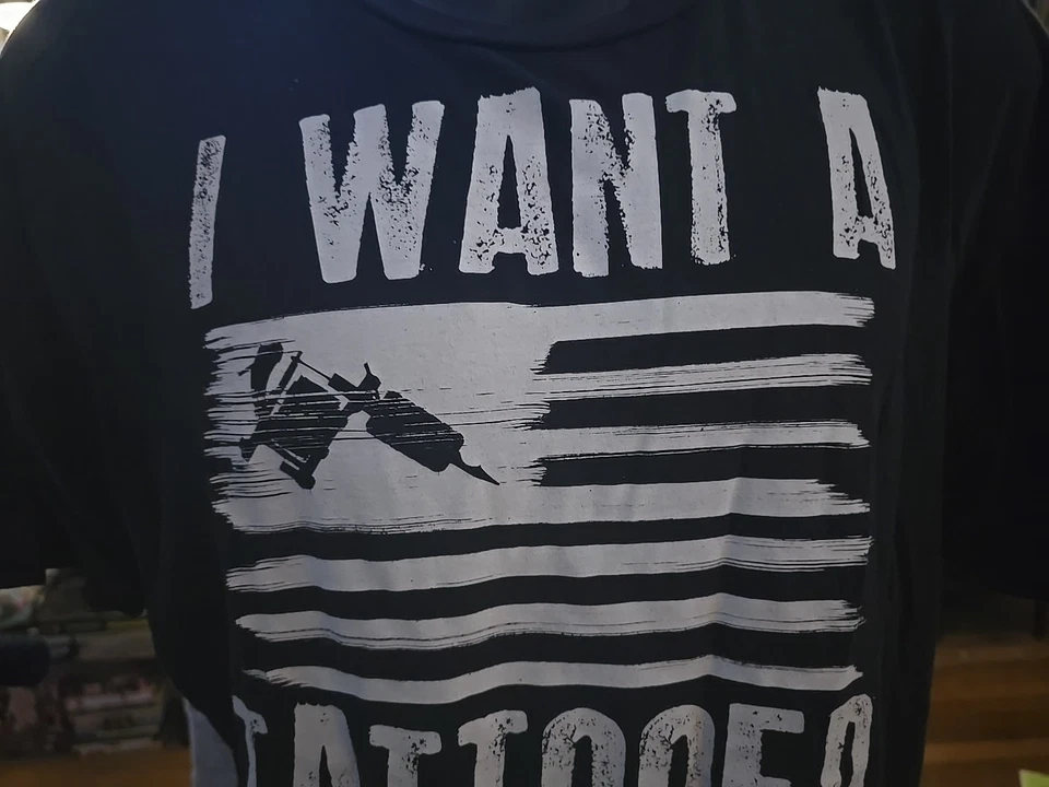 Steadfast Brand "I Want A Tattooed President" Black Men's Tshirt, Size XL - Image 3 of 4