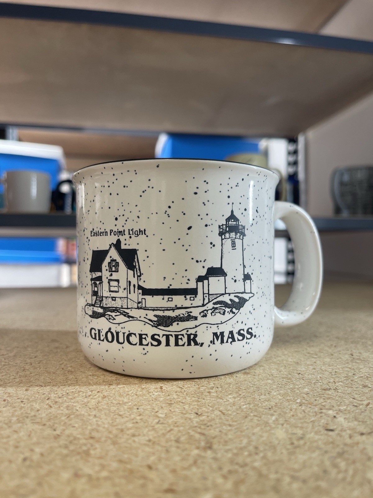 M Ware China Mug - Gloucester Massachusetts - Eastern Point Light - Lighthouse