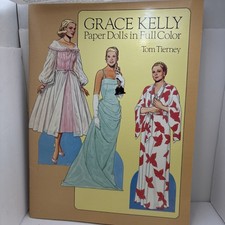 🌹1986 Tom Tierney Grace Kelly Paper Dolls in Full Color UNCUT .