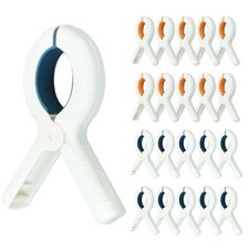 20 Pack Beach Towel Clips Heavy Duty Beach Towel Clips with Strong Anti-Rust ...