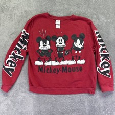 Vintage 90's Disney Mickey Mouse Club Emotions Red Sweatshirt Sz XL 15/17 